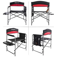 KingCamp Polyester Folding Outdoor Director Chair with Side Table (KC1904