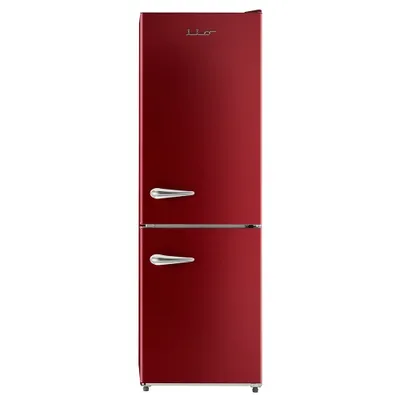 iio 11 Cu. ft. Retro Refrigerator with Bottom Freezer Red / Right