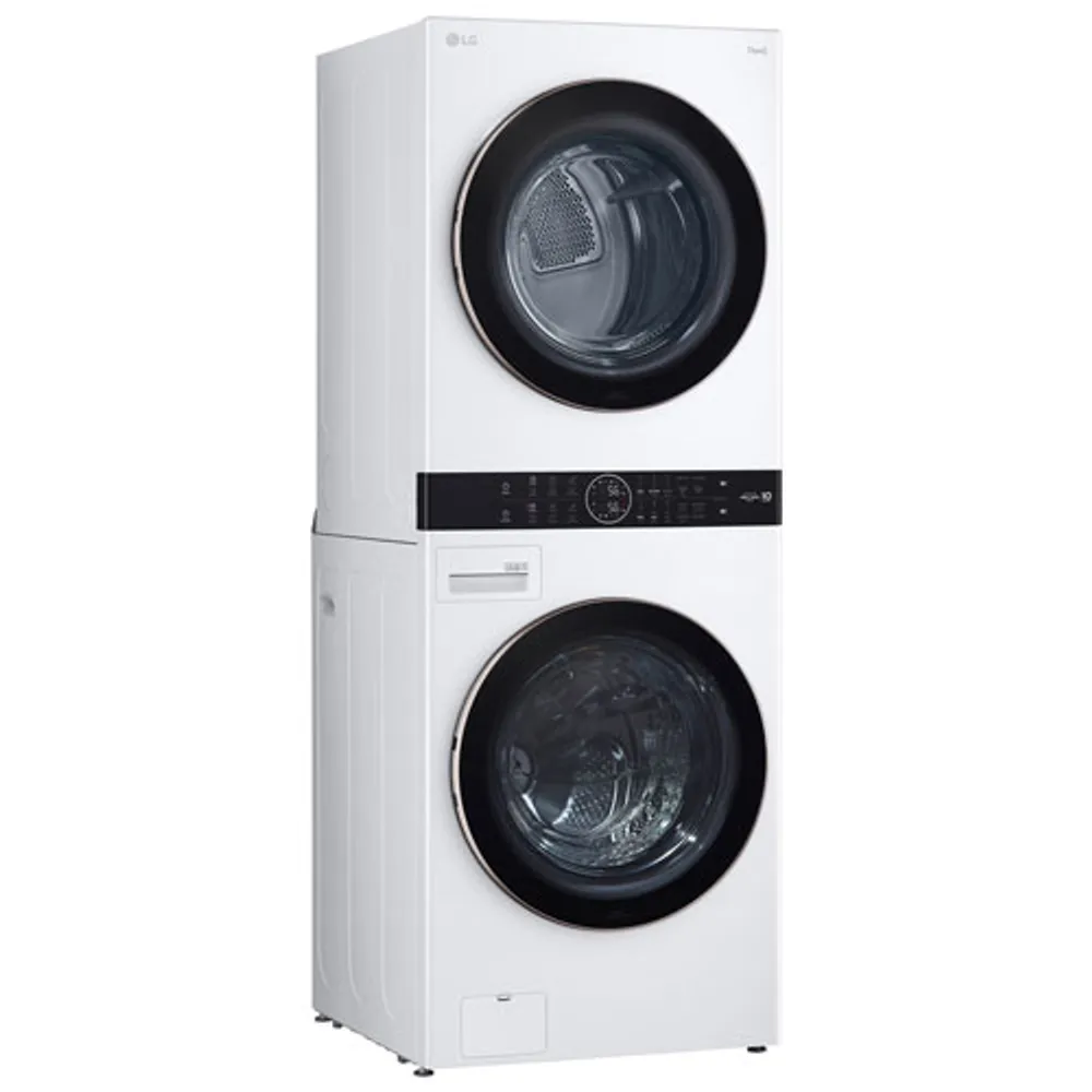 LG WashTower 5.2 Cu. Ft. Electric Washer & 7.4 Cu. Ft. Dryer Laundry Centre (WKE100HWA) - White