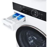 LG WashTower 5.2 Cu. Ft. Electric Washer & 7.4 Cu. Ft. Dryer Laundry Centre (WKE100HWA) - White