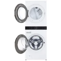 LG WashTower 5.2 Cu. Ft. Electric Washer & 7.4 Cu. Ft. Dryer Laundry Centre (WKE100HWA) - White