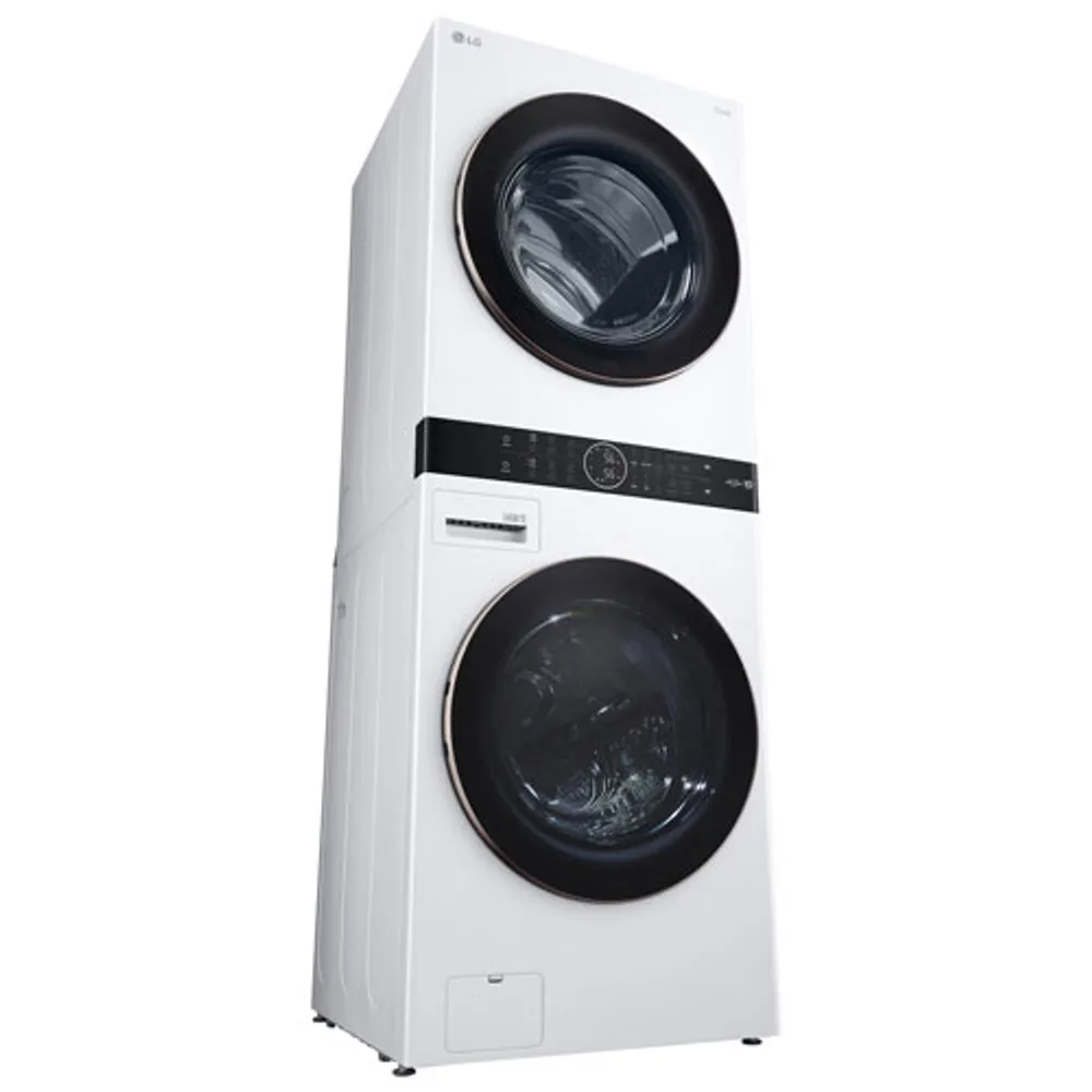 LG WashTower 5.2 Cu. Ft. Electric Washer & 7.4 Cu. Ft. Dryer Laundry Centre (WKE100HWA) - White