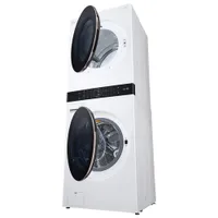 LG WashTower 5.2 Cu. Ft. Electric Washer & 7.4 Cu. Ft. Dryer Laundry Centre (WKE100HWA) - White