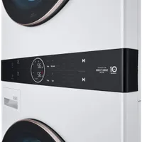 LG WashTower 5.2 Cu. Ft. Electric Washer & 7.4 Cu. Ft. Dryer Laundry Centre (WKE100HWA) - White