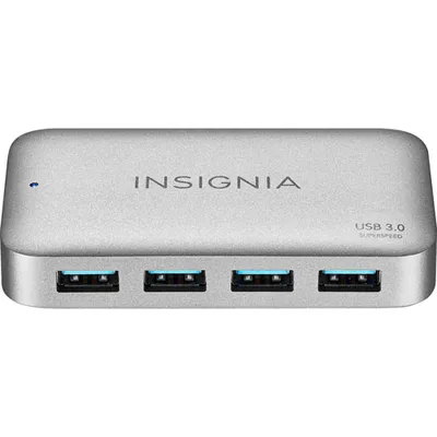 Insignia 4-Port USB 3.0 Hub with Power Supply (NS-PH3A4AP-C) - Only at Best Buy