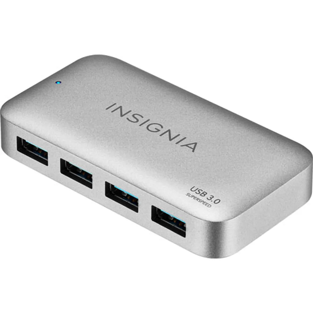 Insignia 4-Port USB 3.0 Hub with Power Supply (NS-PH3A4AP-C) - Only at Best Buy