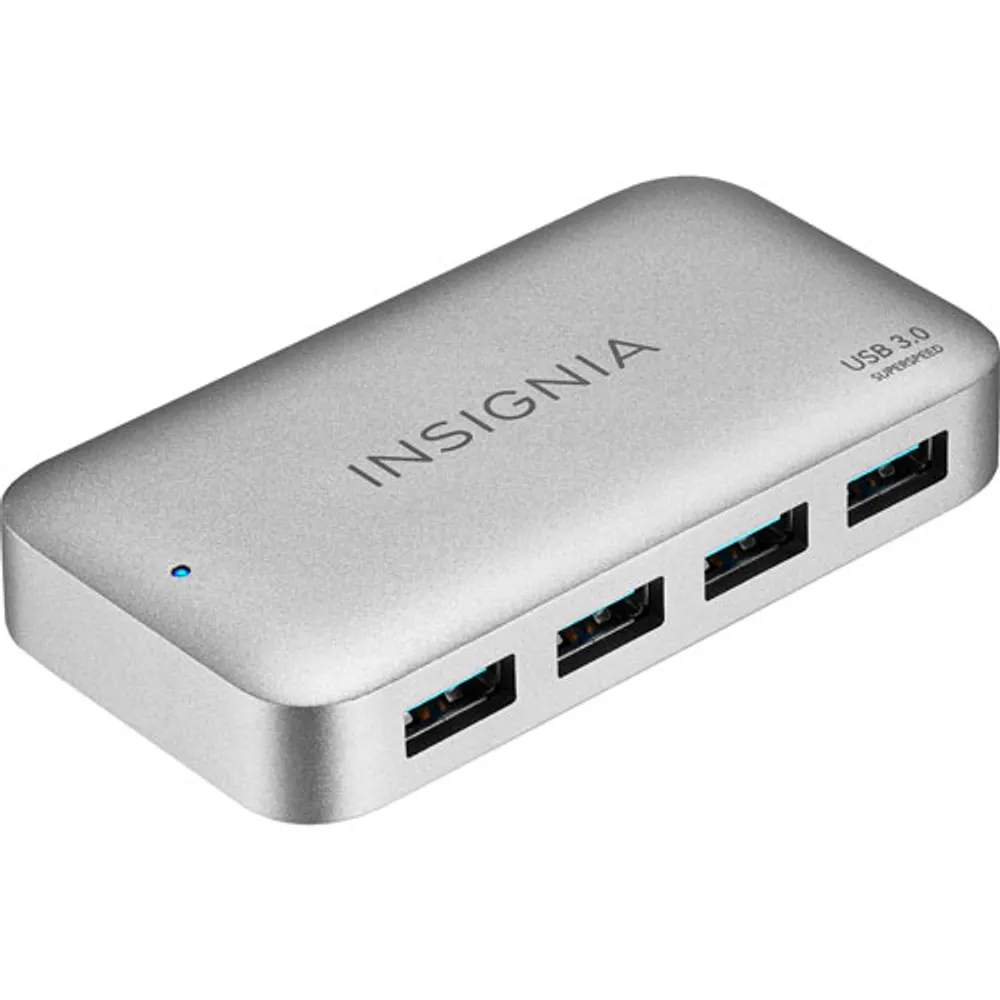 Insignia 4-Port USB 3.0 Hub with Power Supply (NS-PH3A4AP-C) - Only at Best Buy