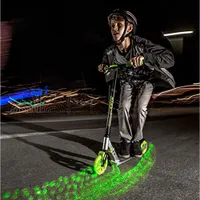 Yvolution Neon Flash Foldable Scooter - Black/Green