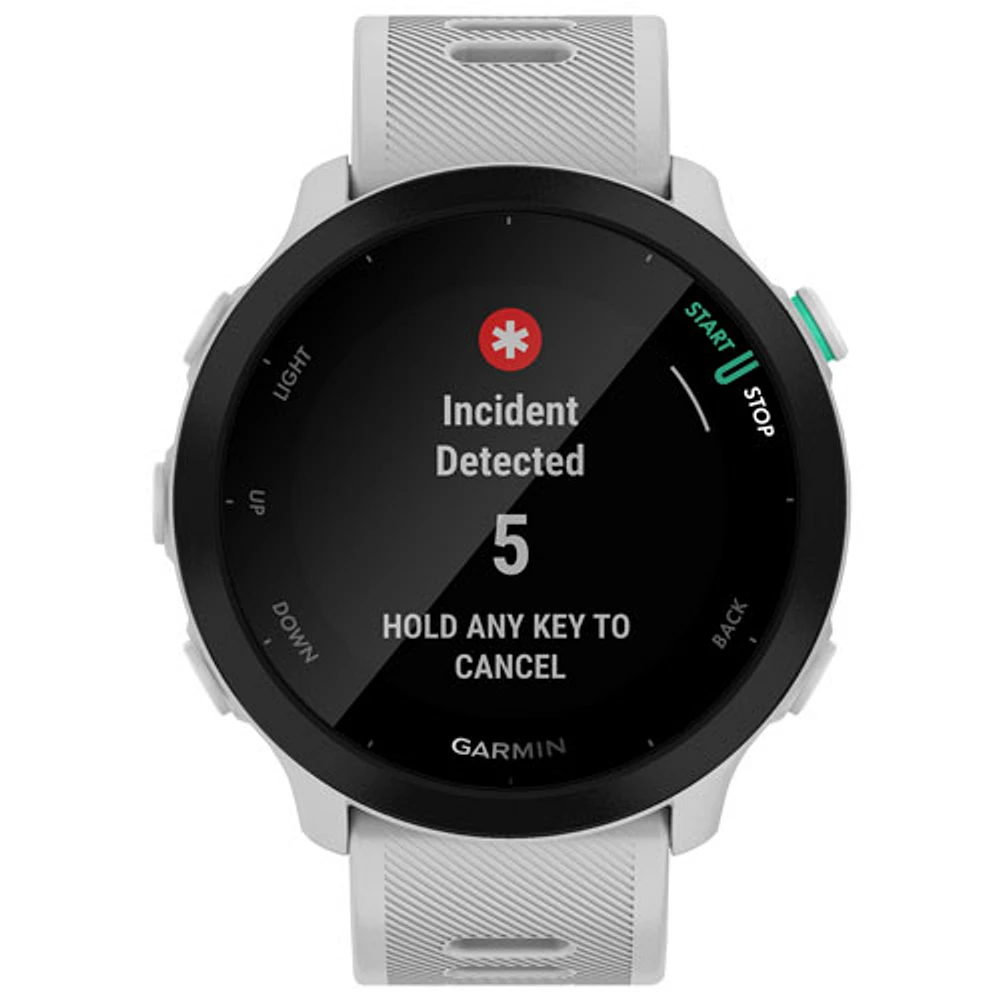 Garmin Forerunner 55 Bluetooth Running Smartwatch - White