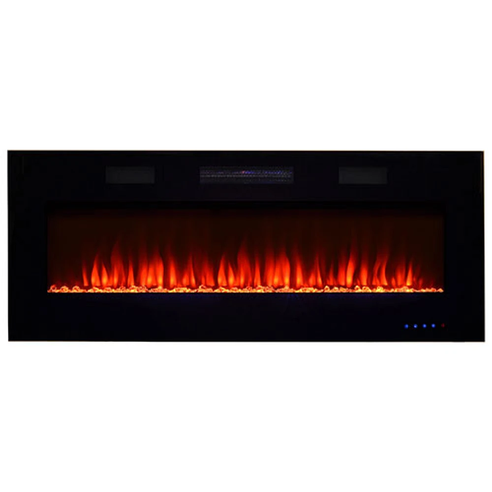 Paramount 50" Electric Wall-Mounted Fireplace - 5000 BTU - Black