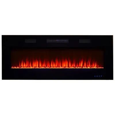 Paramount 50" Electric Wall-Mounted Fireplace - 5000 BTU - Black