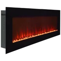 Paramount 50" Electric Wall-Mounted Fireplace - 5000 BTU - Black