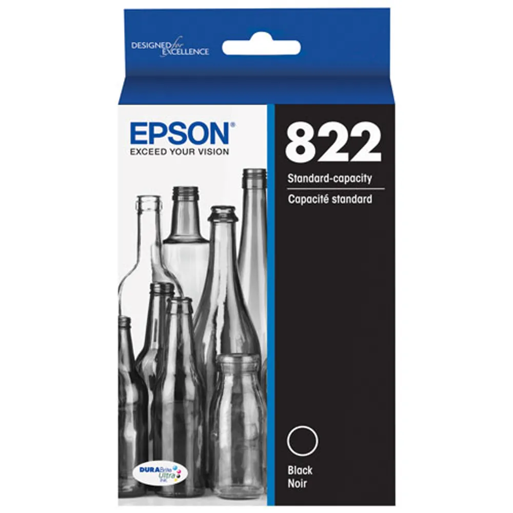 Epson DURABrite Ultra T822 Black Ink (T822120-S)