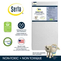 Delta Children Serta Perfect Rest Crib & Toddler Mattress