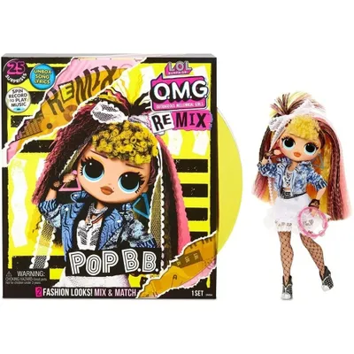L.O.L. Surprise! 567257 O.M.G. Remix Pop B.B. Fashion Doll - 25 Surprises with Music