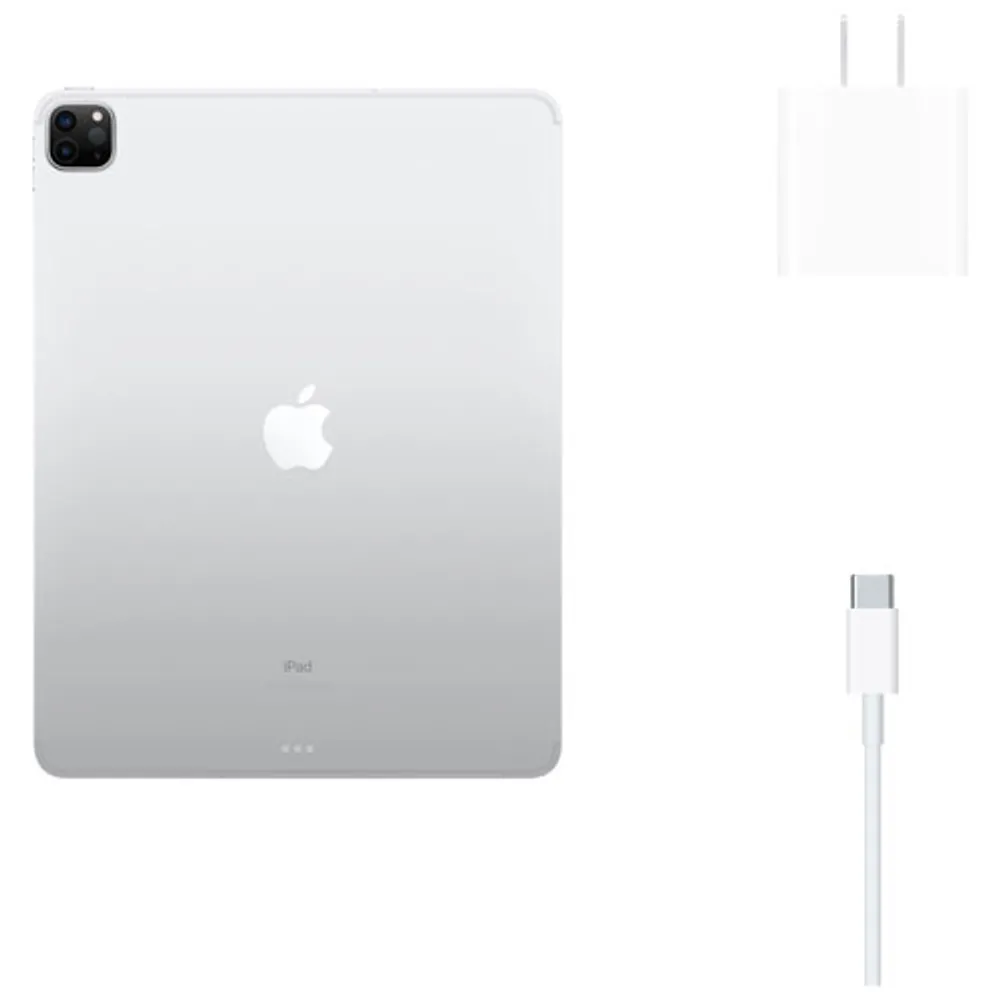 Bell Apple iPad Pro 12.9” 256GB with Wi-Fi & 4G LTE (4th Generation) - Silver - Monthly Financing