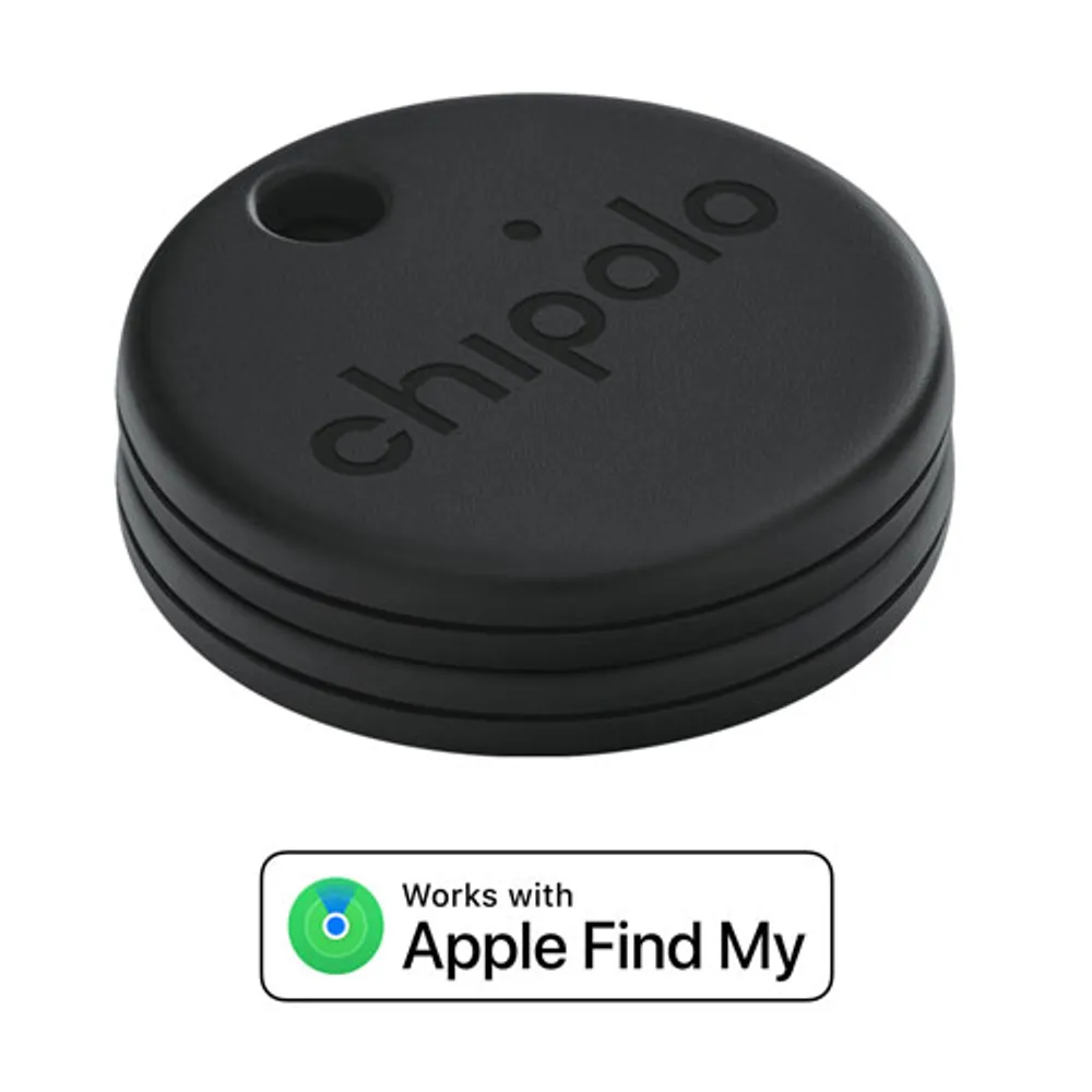 Chipolo ONE Spot Bluetooth Item Tracker with Apple Find My - Black - 2 Pack