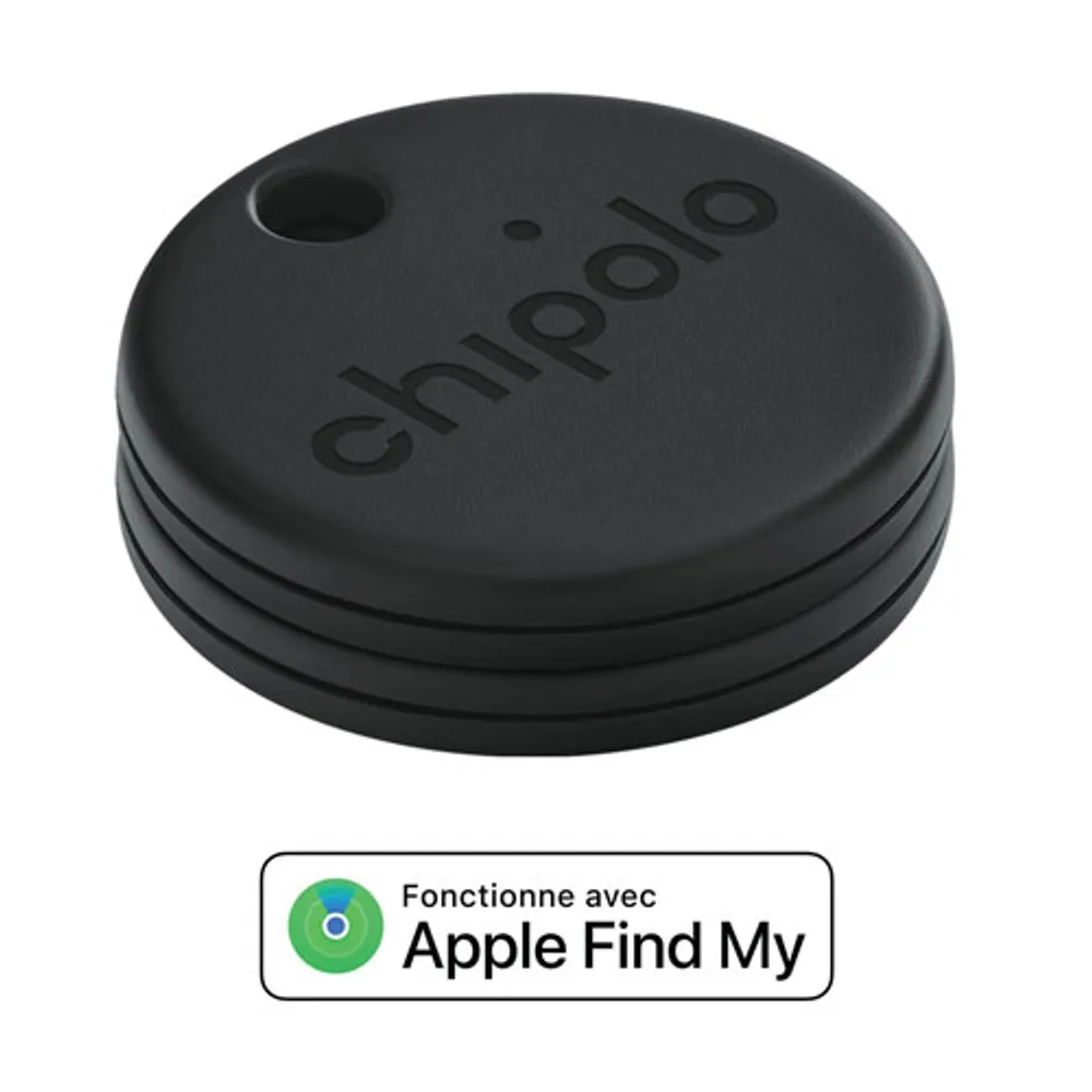 Chipolo ONE Spot Bluetooth Item Tracker with Apple Find My - Black - 2 Pack