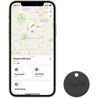 Chipolo ONE Spot Bluetooth Item Tracker with Apple Find My - Black - 2 Pack