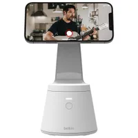 Belkin Face Tracking MagSafe Compatible Phone Mount for iPhone 14/13/ 12 - White