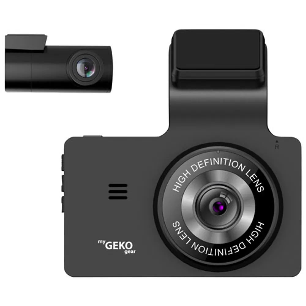 GekoGear Orbit 956 4k UltraHD Dash Cam with 3" LCD Screen & 1080p Rear Camera