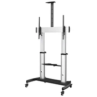 StarTech 60" - 100" Full Motion TV Stand - Black/Silver