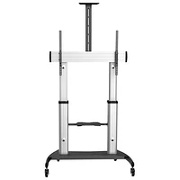 StarTech 60" - 100" Full Motion TV Stand - Black/Silver