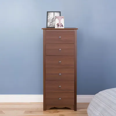 Prepac Monterey Transitional 6-Drawer Chest Of Drawers
