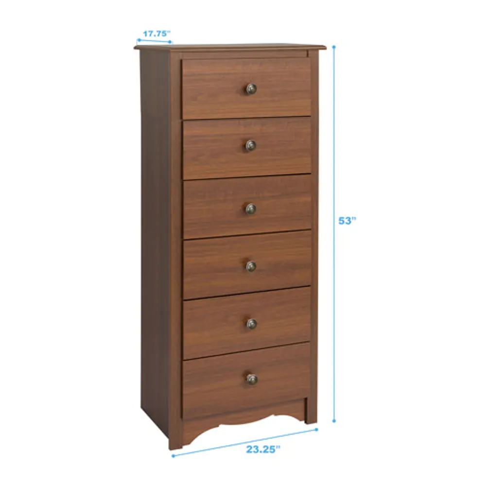 Prepac Monterey Transitional 6-Drawer Chest Of Drawers