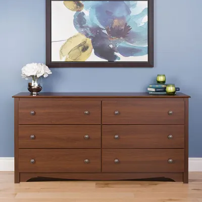 Prepac Monterey Transitional 6-Drawer Dresser