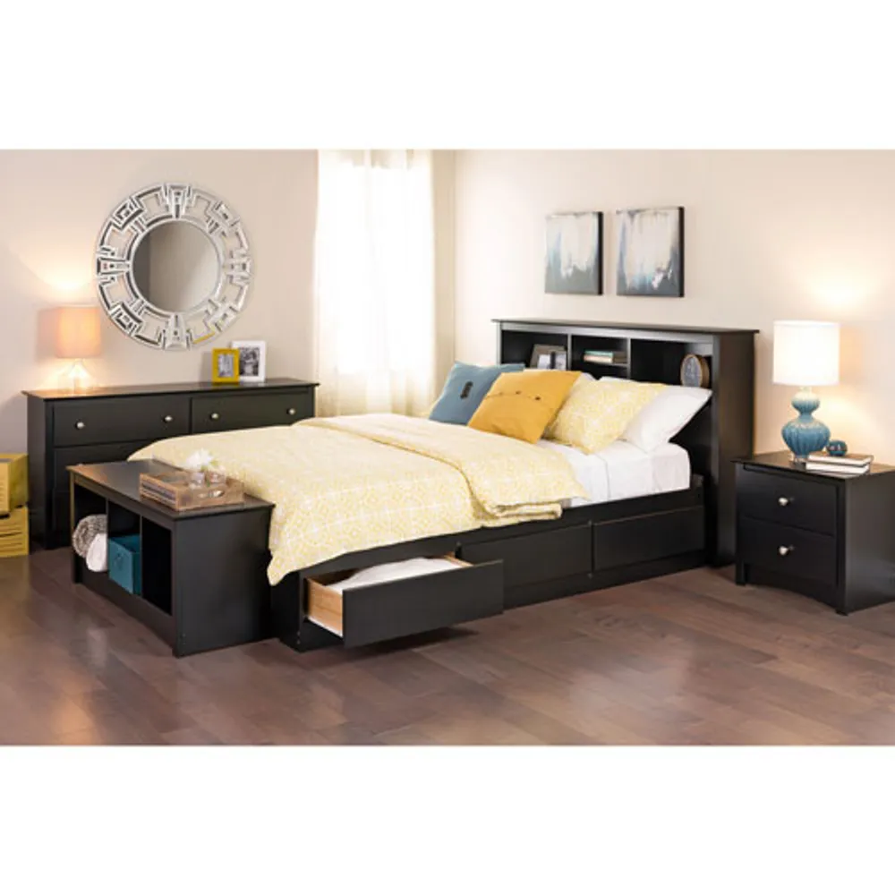 Prepac Sonoma Transitional 6-Drawer Dresser - Black