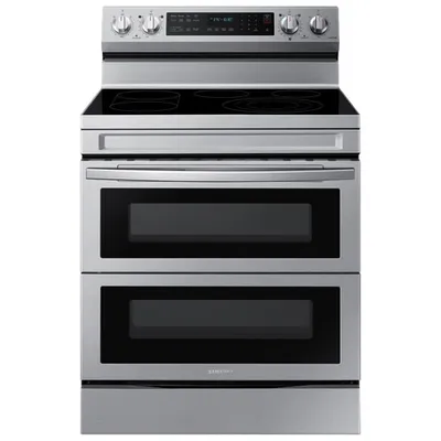 Cuisinière électrique autonome 5 éléments/four double 6,3 pi³ 30 po de Samsung (NE63A6751SS/AC)-Inox