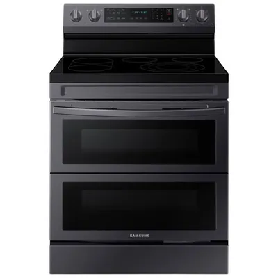 Cuisinière électrique autonome 5 éléments/four double 6,3 pi³ 30 po de Samsung (NE63A6751SG/AC) - Noir