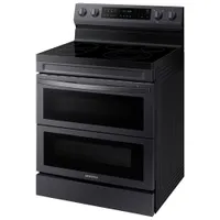 Cuisinière électrique autonome 5 éléments/four double 6,3 pi³ 30 po de Samsung (NE63A6751SG/AC) - Noir