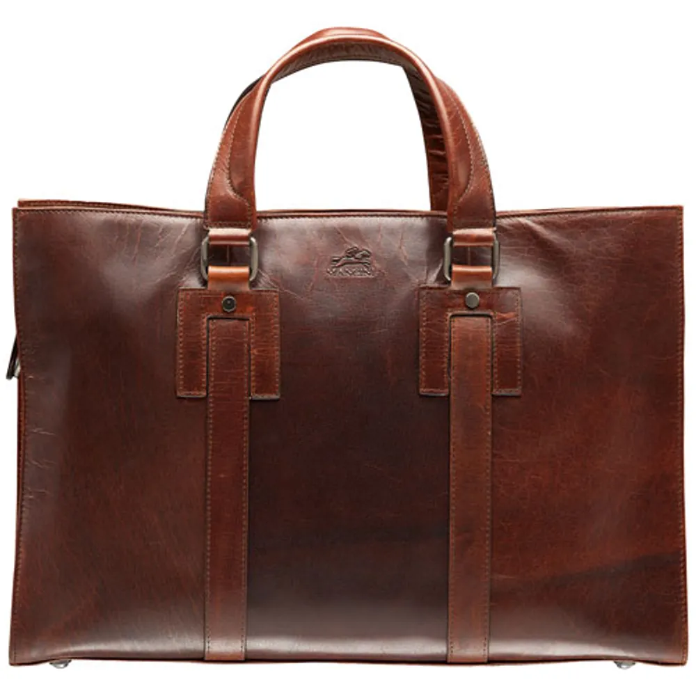 Mancini Buffalo Leather 14" Laptop Tote (99