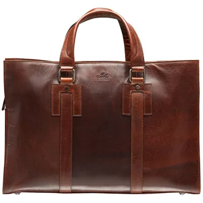 Mancini Buffalo Leather 14" Laptop Tote (99