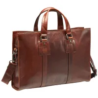 Mancini Buffalo Leather 14" Laptop Tote (99