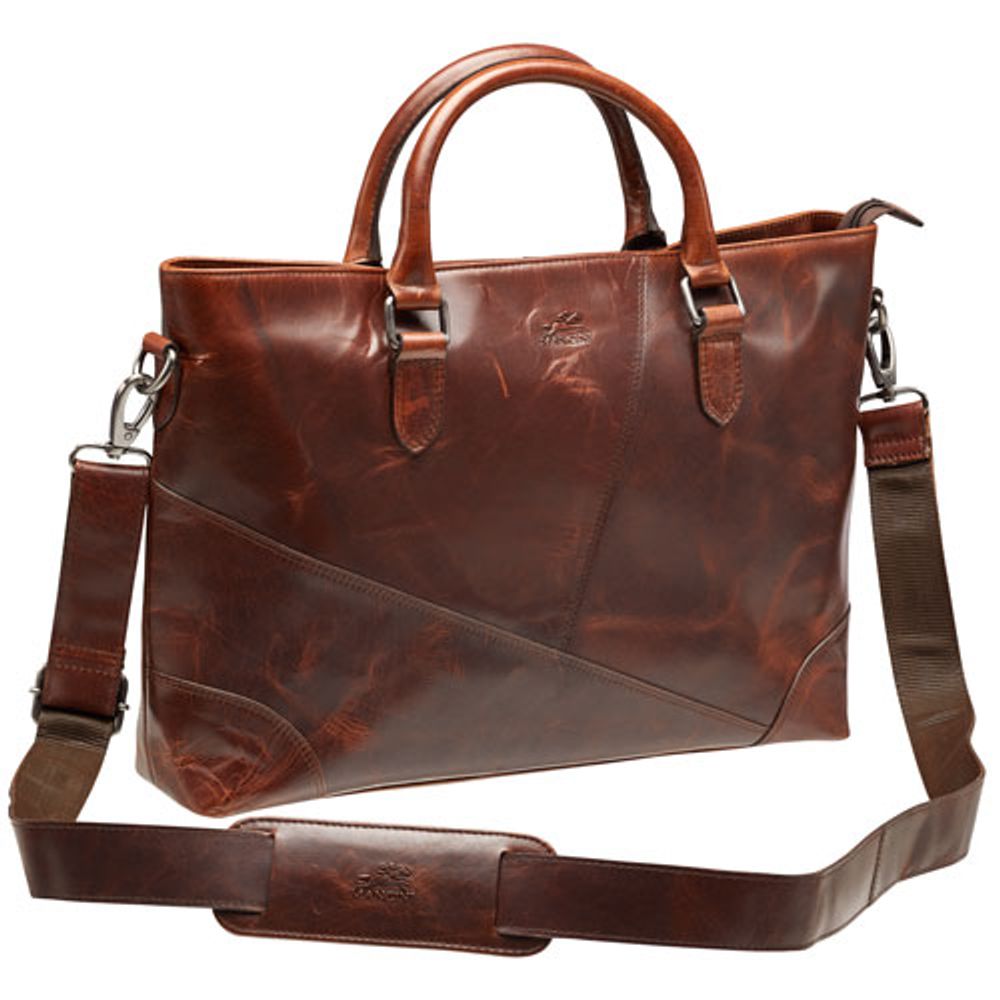 Mancini Buffalo Leather 14" Laptop Tote (99