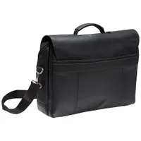 Mancini Buffalo Double Compartment Leather 15.6" Laptop Briefcase (99