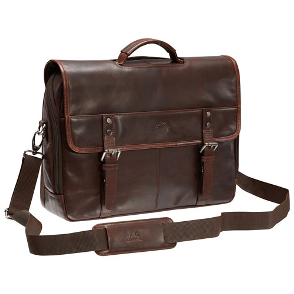 Mallette en cuir à deux compartiments pour portable de 15,6 po Buffalo de Mancini (99