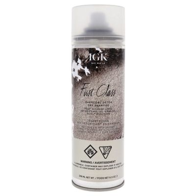 First Class Charcoal Detox Dry Shampoo by IGK for Unisex - 6.3 oz Dry Shampo