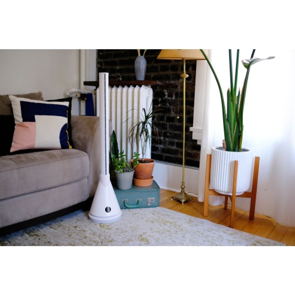 JS DUO 2.0– Ceramic Bladeless Tower Fan – HEATING + COOLING Tower Fan – iOS  u0026 Android APP support | Bramalea City Centre