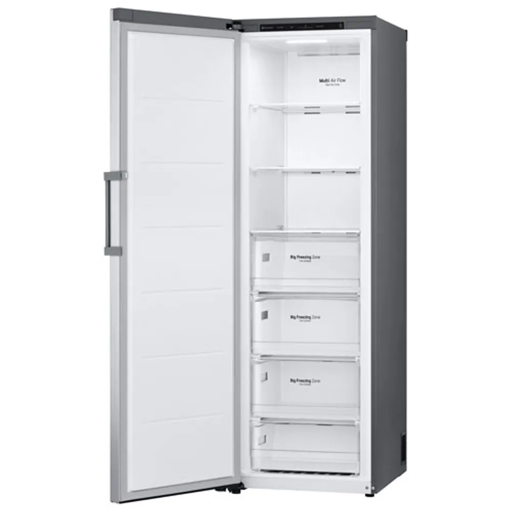 LG 24" 11.4 Cu. Ft. Frost-Free Counter-Depth Column Freezer (LROFC1104V) - Platinum Silver Steel