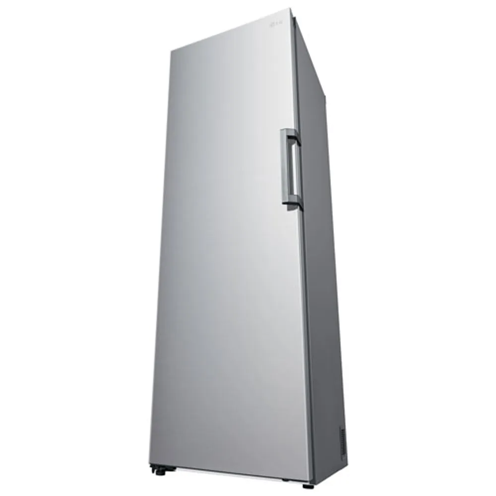 LG 24" 11.4 Cu. Ft. Frost-Free Counter-Depth Column Freezer (LROFC1104V) - Platinum Silver Steel