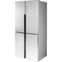 Haier 33" 16.4 Cu. Ft. 4-Door French Door Refrigerator (QHE16HYPFS) - Stainless Steel