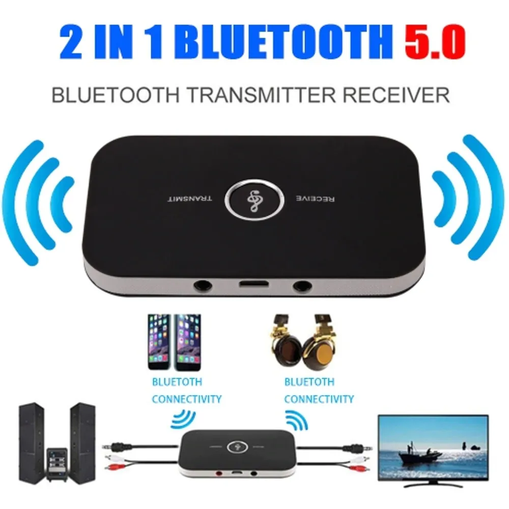 En begivenhed Portal Spænding MATRIX 2 in 1 Bluetooth 5.0 Transmitter Receiver Wireless Audio Adapter For  PC TV Headphone Car 3.5mm 3.5 AUX Music Receiver Sender | Galeries de la  Capitale