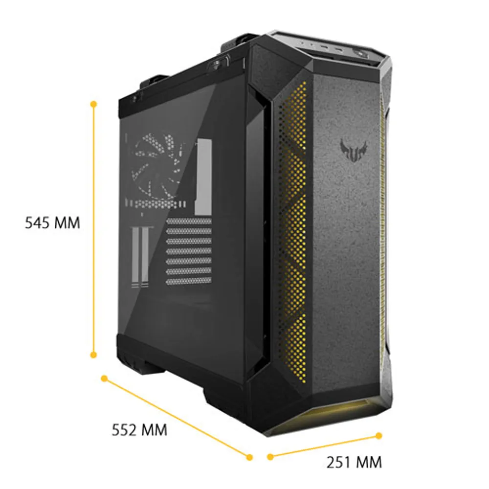 ASUS TUF Gaming GT501 Mid-Tower ATX Computer Case - Grey