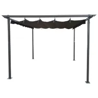 MyPatio 10 x 10 Ft Powder Coated Steel Frame Pergola