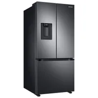 Samsung 30" 22 Cu. Ft. French Door Refrigerator w/ Water Dispenser (RF22A4221SG/AA) - Black Stainless