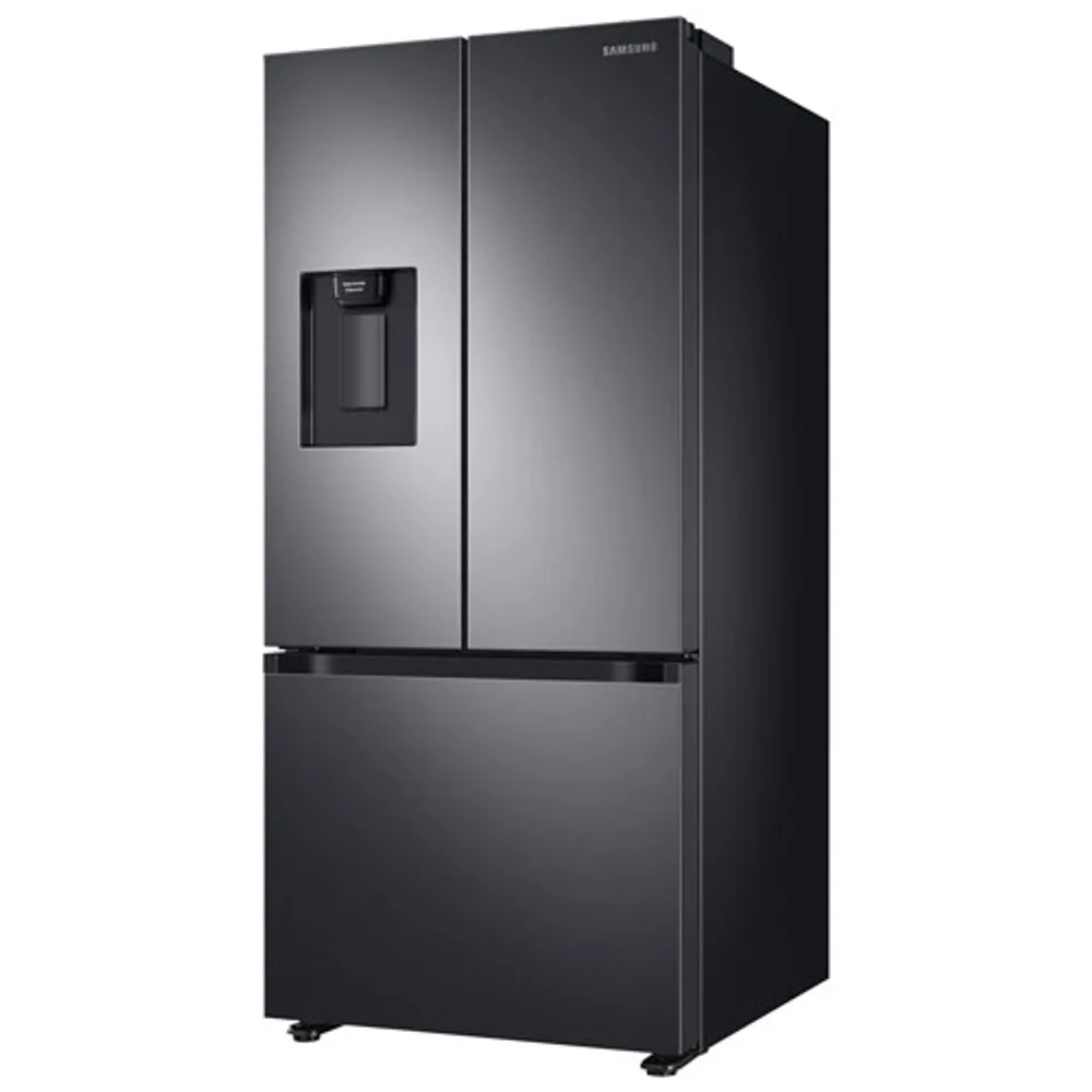 Samsung 30" 22 Cu. Ft. French Door Refrigerator w/ Water Dispenser (RF22A4221SG/AA) - Black Stainless